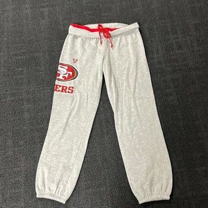 San Francisco 49ers sweat pants. Justice brand (vintage lol) sz 16/18
